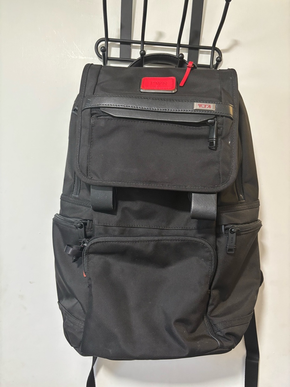 TUMI Alpha 3 Flap Backpack Black Laptop Bag 2603174d3